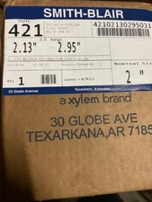 SMITH BLAIR TOP BOLT COUPLING 2" #421-02130295-031 (2.13"-2.95") NEW