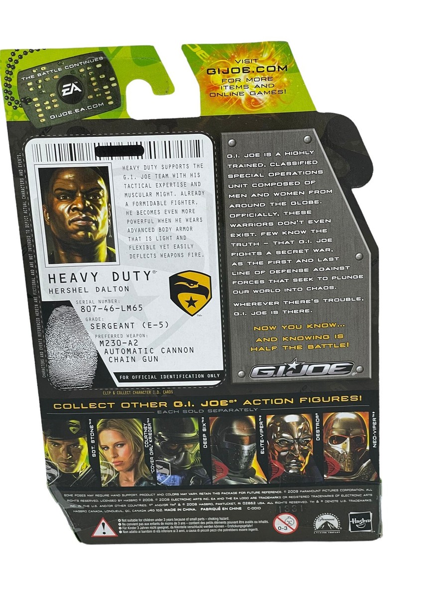 G I Joe The Rise of Cobra HEAVY DUTY W/ REACTIVE IMPACT ARMOR