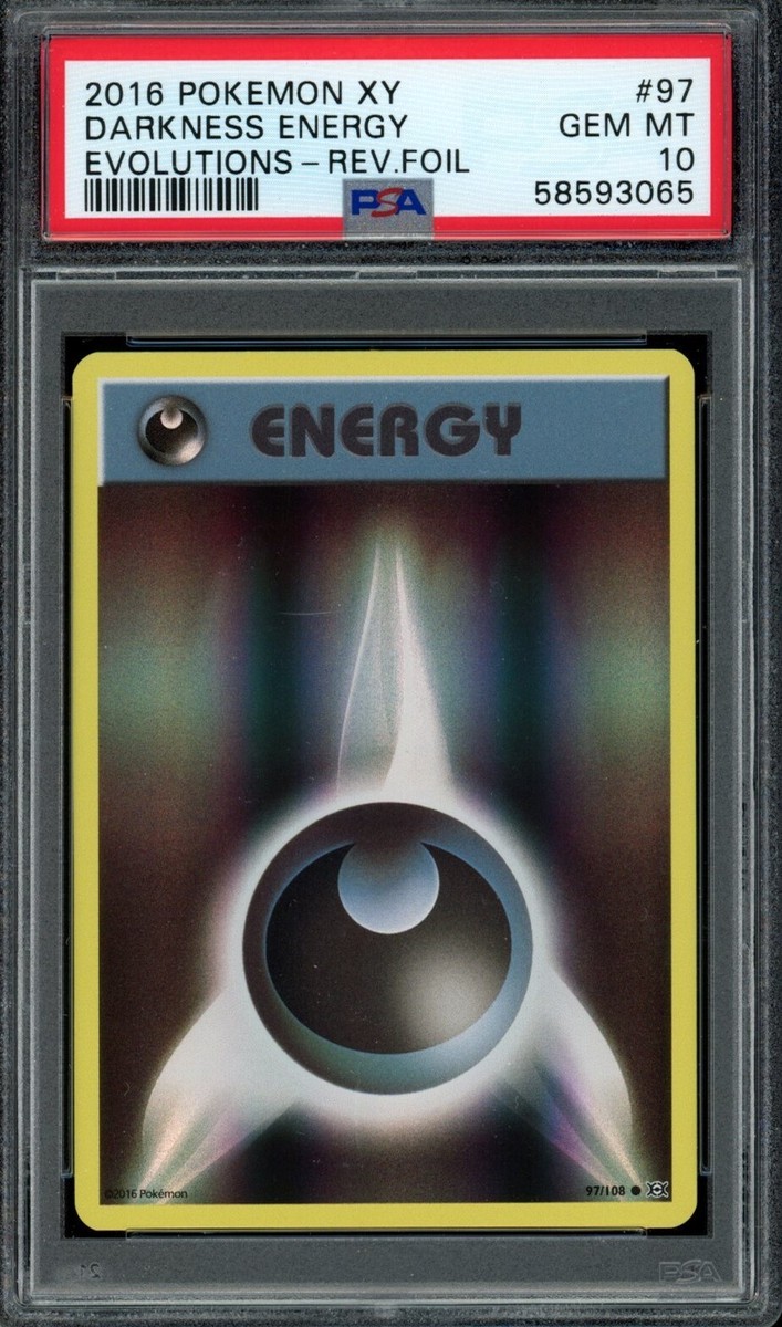 2016 Pokemon XY Evolutions Reverse Holo Darkness Energy #97 Rare