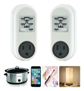 Smart Touch Compte à rebours Commutateur de minuterie Débranchement automatique Prise de sortie - 2 PACK