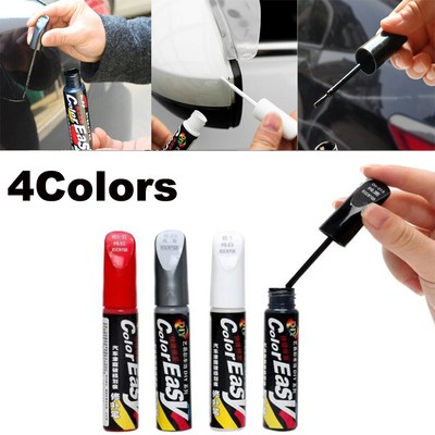 White Car Paint Repair Pen - Scratch Remover Touch Up Coat Applicator Fix Tool