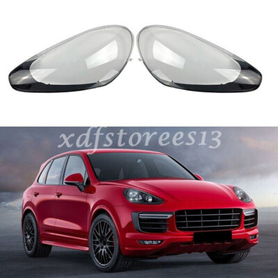 PORSCHE カイエン957 ヘッドライト カバー シェル クリアレンズ Front Clear Headlight Lens Cover Replacement For Porsche Cayenne
