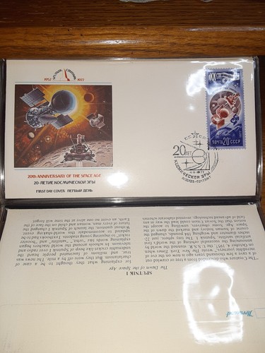 SL 7352/ 1977 Fleetwood 20th Anniversary of Space Age Sputnik 6 FDC's - Picture 6 of 19