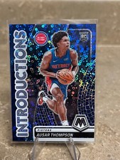 2023-24 Mosaic Ausar Thompson Introductions Blue Fast Break Parallel Rookie /85
