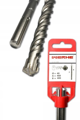 Werhe  professional SDS Max concrete drill 40 x 460 mm hammer drill masonry drill