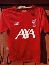 Liverpool AXA Training Football Shirt Jersey 2019 2020 New Balance. Medium Boys