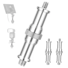 NEEWER 3-Pack Standard 1/4''to3/8'' Metal Male Converter Threaded Screw Adapter