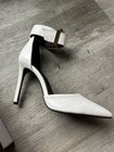 Women Ankle Strap Stilettos Heel Shoes White Size 6.5 super cute — photo 6