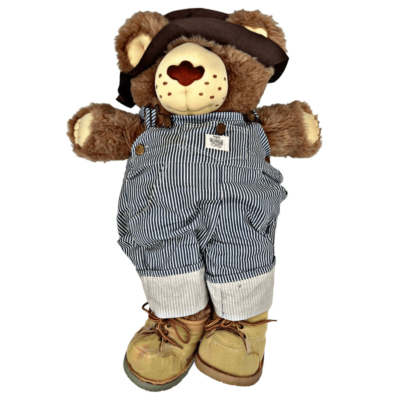 VTG Hand Signed Bear Dudley Furskins Bear Plush Xavier Roberts