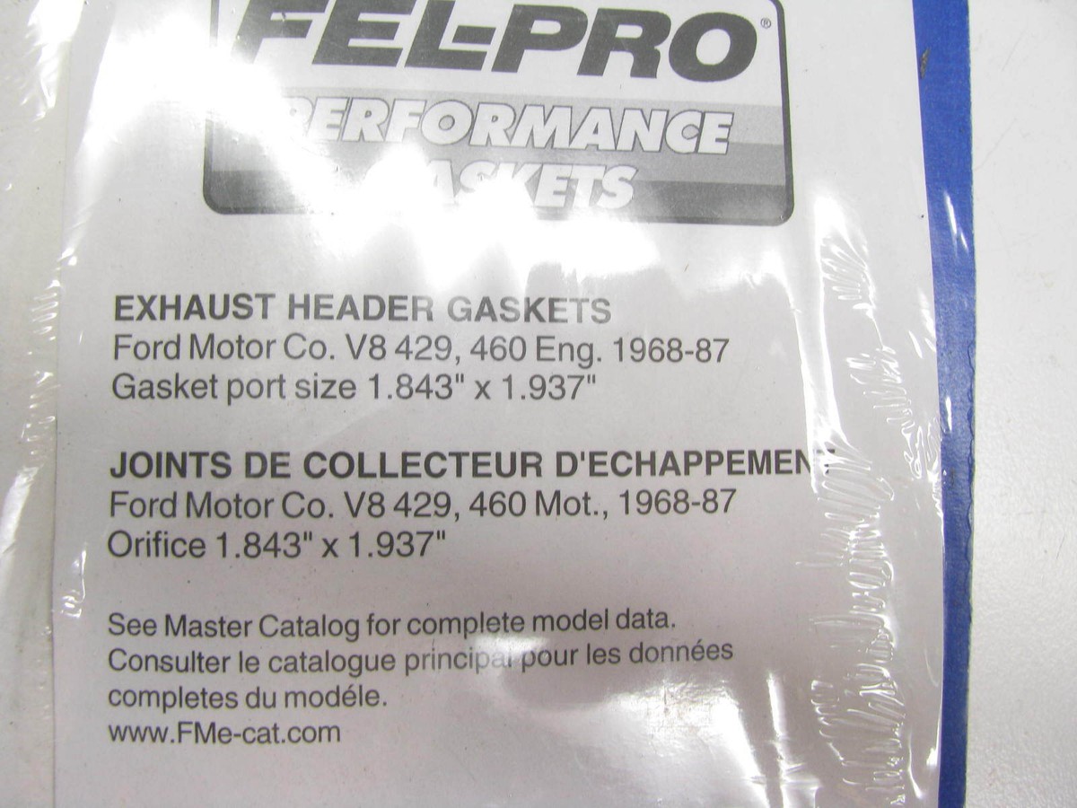 Fel-pro Performance 1422 Header Exhaust Gasket Set Ford V8 429 460