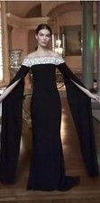 REEM ACRA OFF THE SHOULDER EMBELLISHED GOWN SZ US 6 Fall 2019