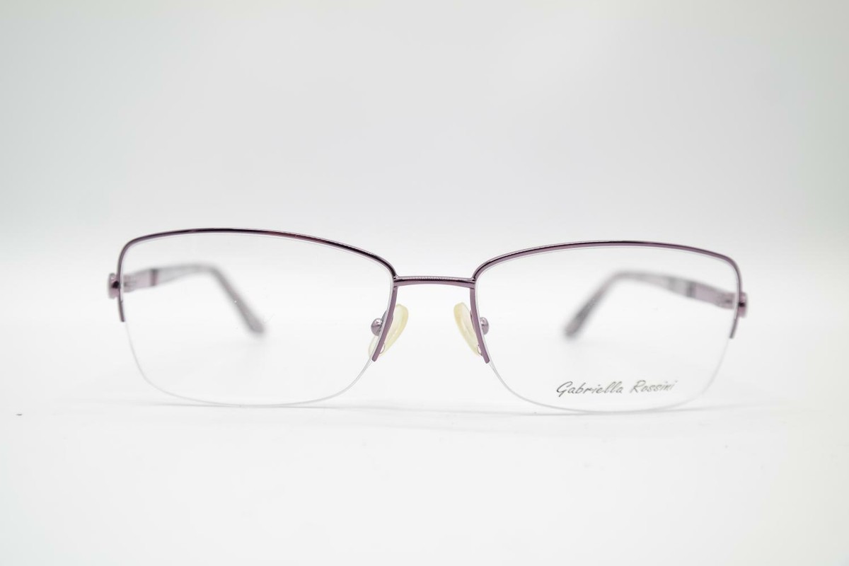rima　1224 Gabriella Rossini 1014442 Purple half Rim Glasses Frames