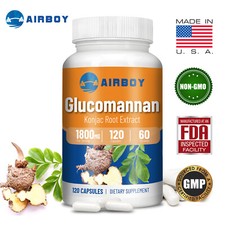 Extracto de raíz de glucomanano Konjac 120 un. 1800 mg - Pérdida de peso, salud digestiva