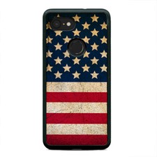 American Distressed USA Flag Star Stripes Case Cover For Google Pixel 3 3XL 2XL