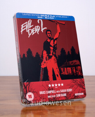 EVIL DEAD 2 Steelbook UK Limited Edt. OOP NEW SEALED + 1x Slipcover/Sleeve 