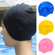 Hat For Men Swimming Cap With Ear Pockets Silicone Swimming Cap Ladies Large