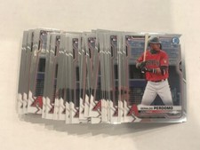 Lot (45) GERALDO PERDOMO 2021 Bowman Chrome rookie card #98 ALL CHROME Arizona