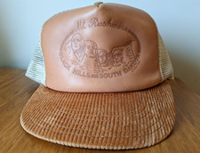 Mt. Mount Rushmore Black Hills SD Snapback Trucker Hat Adjustable Cap 1980s VTG
