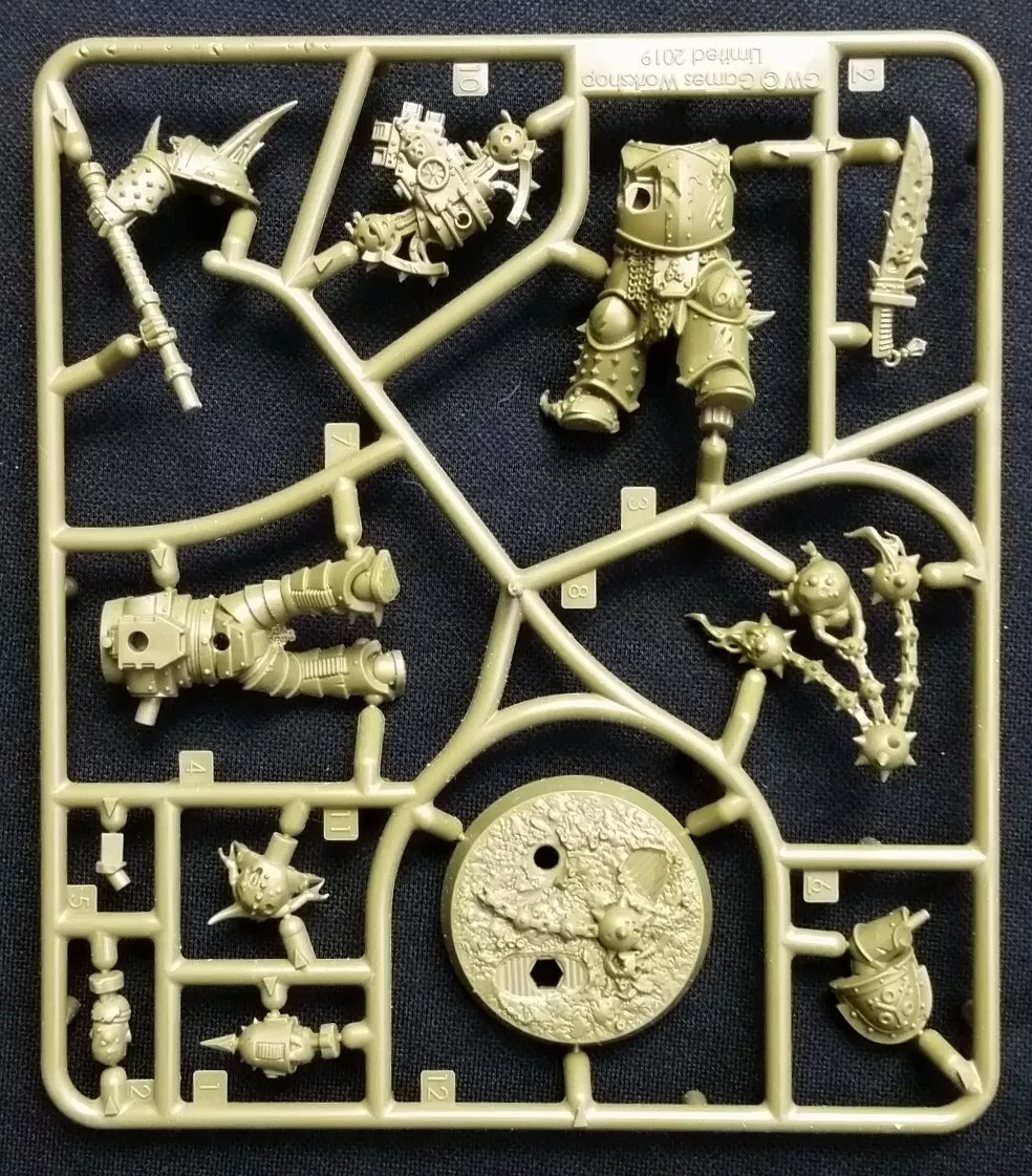 Space Marine Heroes Death Guard Plague Chaos Warhammer 40K Flail Scabboth