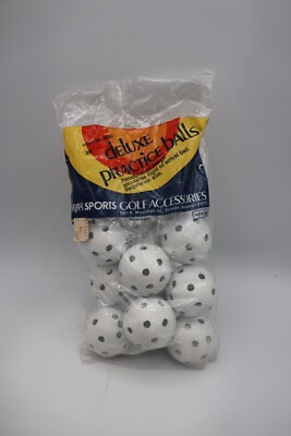 Vintage New old stock- AJAY SPORTS Deluxe Practice GOLF Balls. Stock No. 20761
