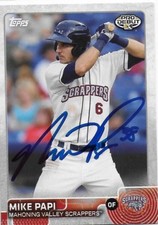 MIKE PAPI SIGNED 2015 TOPPS PRO DEBUT BASEBALL CARD RC AUTO AUTOGRAPHED