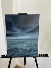 Oil Painting Original “ Trough the Storm” , on Canvas 18x12 in.
