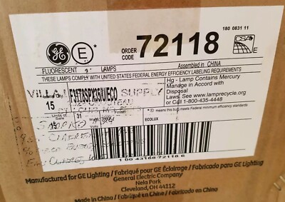 GE LIGHT BULBS #72118 SET OF 15