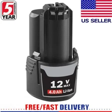 For BOSCH BAT411A 10.8V/12V Max 4.8Ah Lithium-Ion Battery BAT411 BAT413 BAT412A