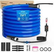 Nilight 75FT Heated Water Hose RV 5/8??Inside Diameter -45??F Freeze Protaction