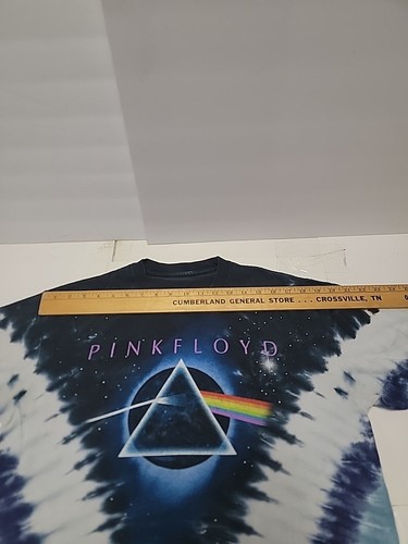 Vtg Pink Floyd Dark Side Of The Moon Liquid Blue Tie Dye T-Shirt XL 2004/0125-gw - Picture 6 of 11