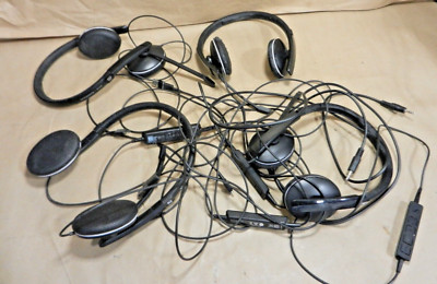 LOT 4X - SENNHEISER EPOS ADAPT 165  Black Stereo Wired USB/3.5mmHeadset For PC's
