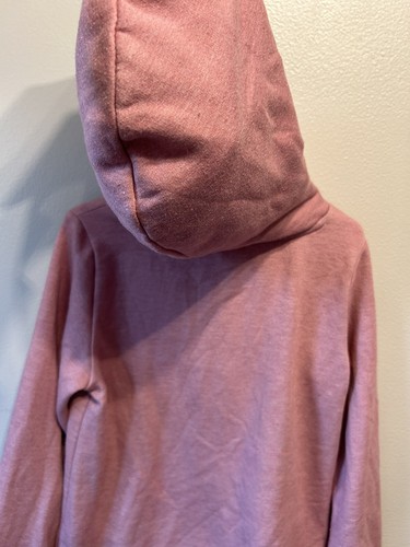 Btween Girls' Unicorn Hoodie Size 8 Pink Long Sleeve Fur Hood Sequins Soft Comfy - Picture 6 of 8