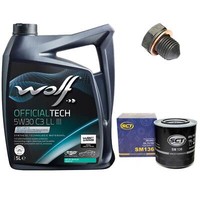 MotoröL Set 5W30 5 Liter + ÖLfilter + ÖLablassschraube FüR Audi 100 A6 2.5 Tdi