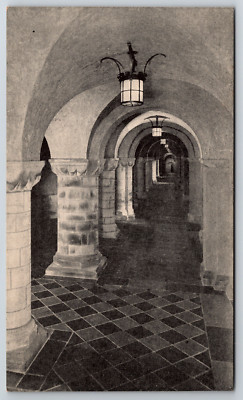 c1950s Washington Cathedral Mount Saint Alban Nave Crypt Vintage Postcard