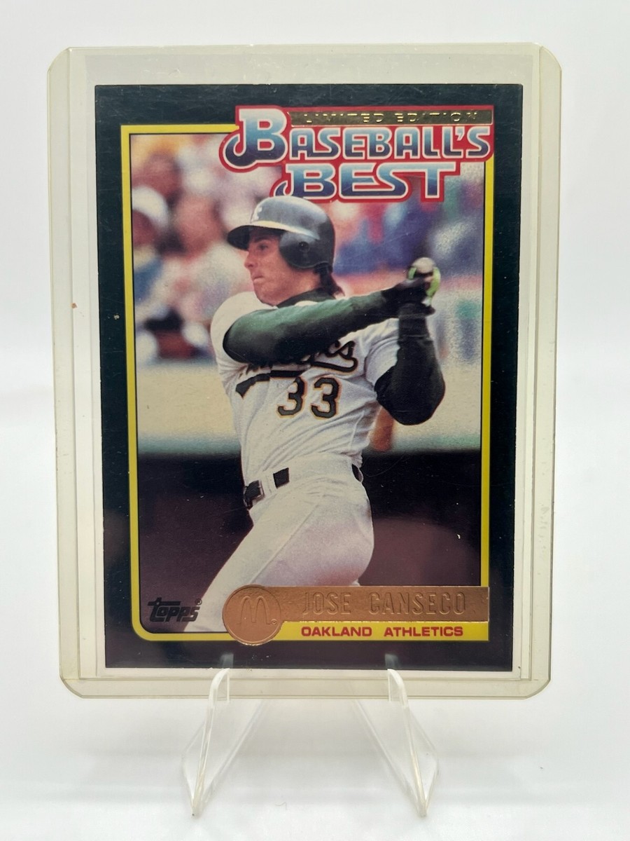 1992 Topps McDonald's Limited Edition Baseball's Best #22 Jose Canseco  A's!!