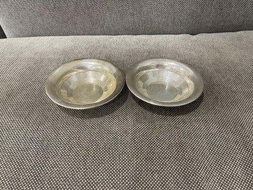 Antike deutsche MH Wilkens & Sohne 830 silberne kleine Schalenpaar