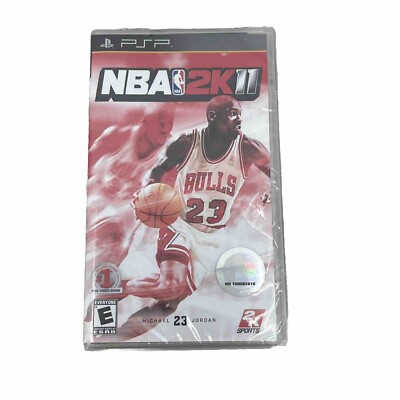 NEW factory sealed NBA 2K11 Michael Jordan Sony PSP , Jordan 23 cover
