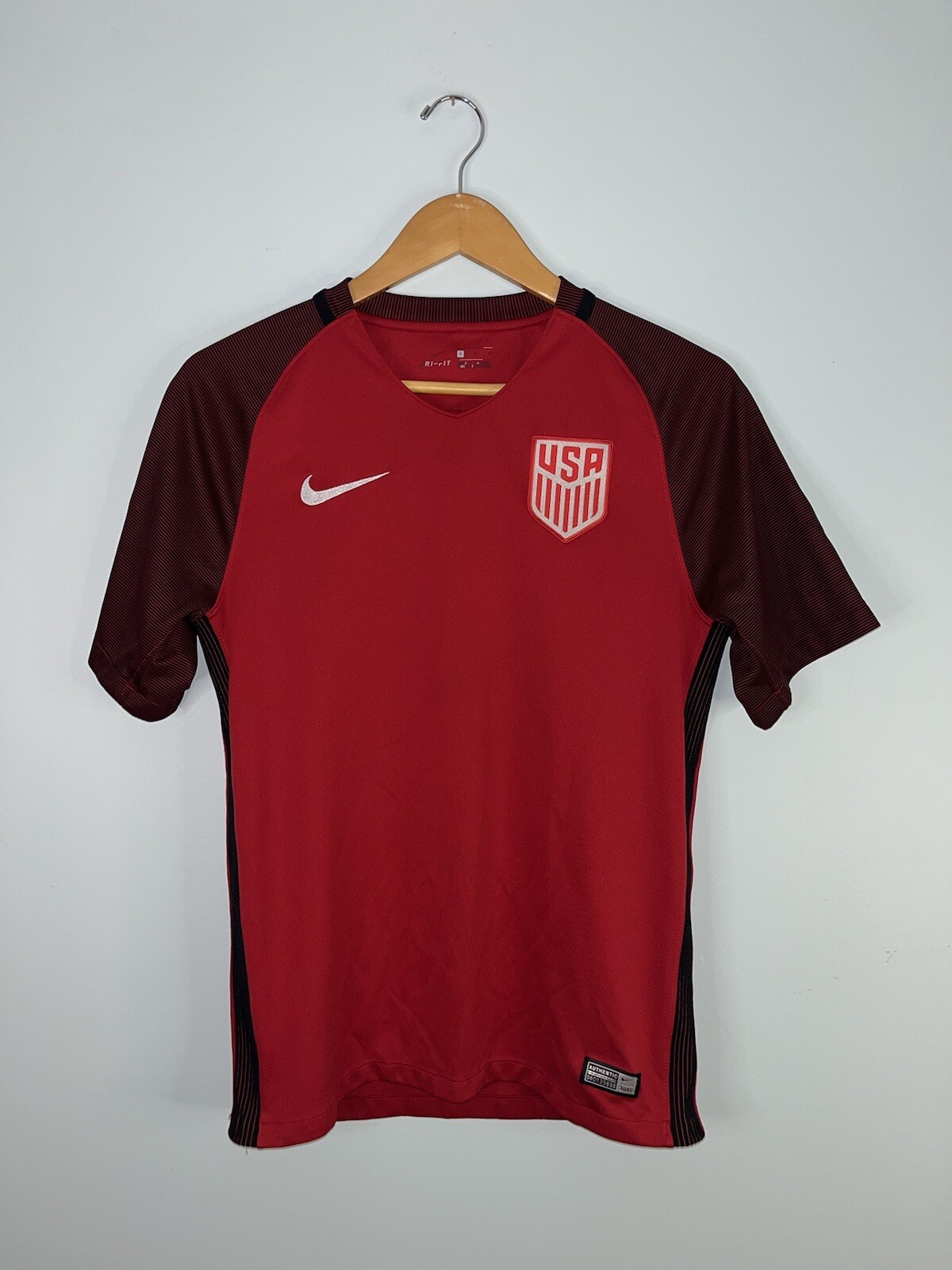 Nike Dri-fit 2017 US National Team USMNT Soccer Jersey Red Men's S