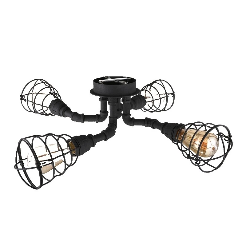 Wrought Iron Vintage/Retro Chandeliers & Ceiling Fixtures