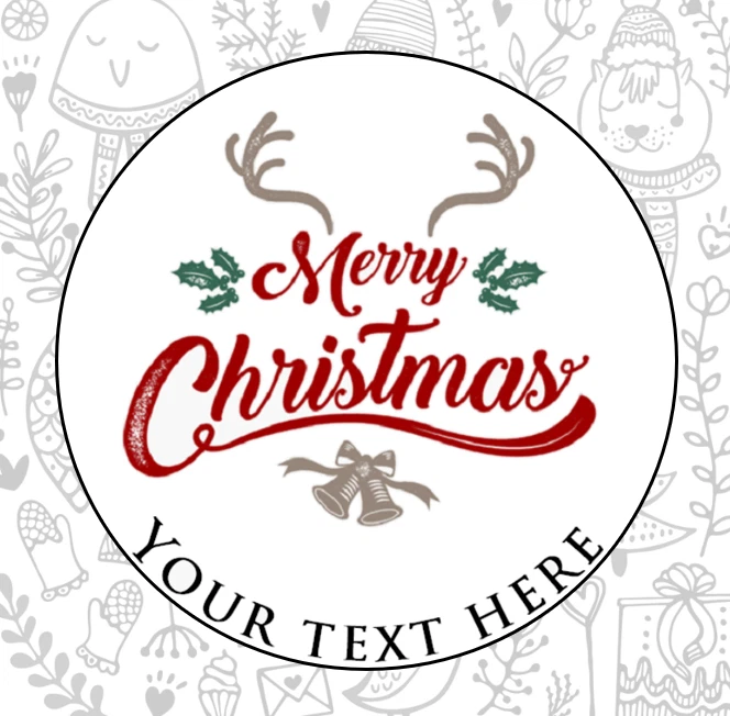 LABEL WARRIOR PERSONALISED CHRISTMAS STICKERS NAME LABELS PRESENT GIFT TAG BUSINESS