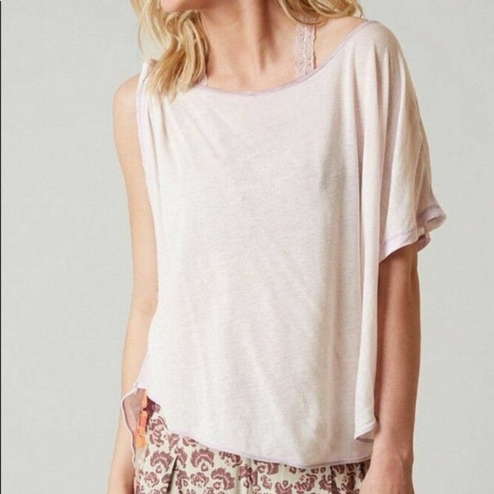 oversized one shoulder top
