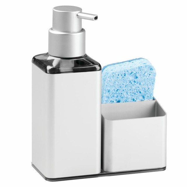 Mdesign Rust Free Aluminum Kitchen Sink Countertop Soap Dispenser
