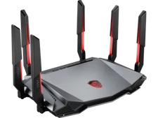 MSI RadiX AXE6600 WiFi 6E Tri-Band Gaming Router  support 2.5GHz/5GHz/6GHz, AI