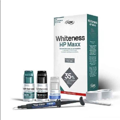 Mini kit crème blanchissante des dents MGF HP Maxx blanc 35 % pour usage dentaire - FS - Photo 1 sur 4