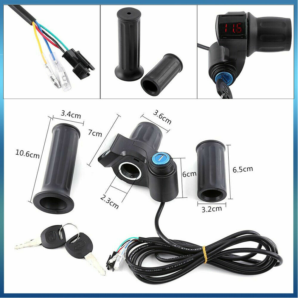 12v-99v Electirc Scooter E-bike Half Twist Digital Throttle