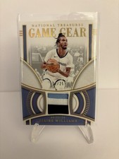 Ziaire Williams 2023-24 National Treasures Game Gear Used Jersey /25 Grizzlies 