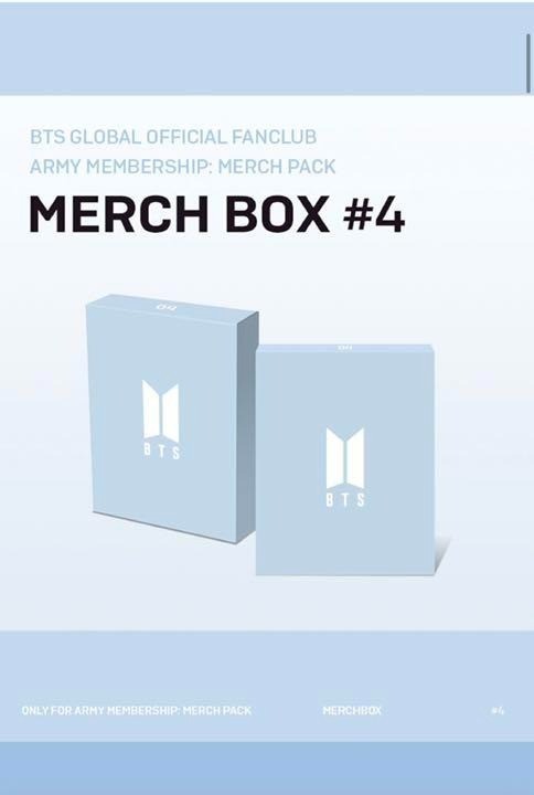 BTS MERCH BOX #4 Official PACK Full Set ARMY Membership Fan Club