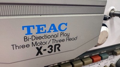 TEAC X-3R Reel to Reel Recorder Tested Working + Manual Reel Cables