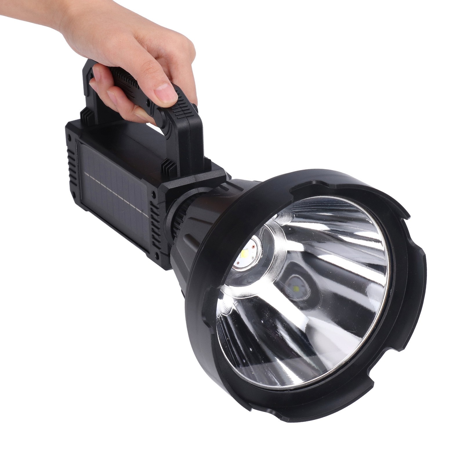P50 Solar Searchlight Strong Light LED Flashlight Portable Light With Multiple L