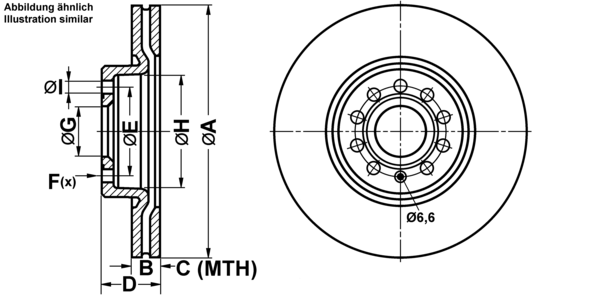 Ate Bremsscheiben Ø312Mm + BremsbelÄGe Vorne FÜR Audi A1 A1 Sportback Tt 8J3-image